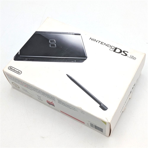 Nintendo DS Lite - Onyx Black - Console - Complete In Box - SNR UEF29427390 (B Grade) (Used)